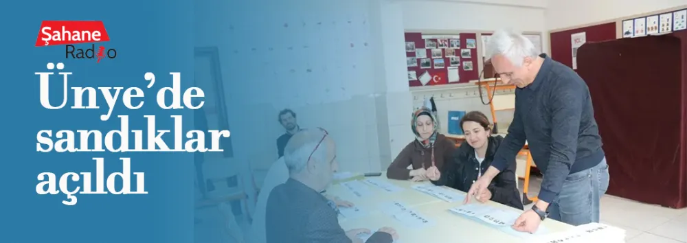 Ünye’de sandıklar açıldı