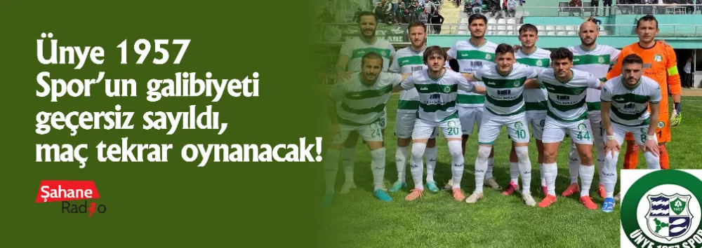 Ünye 1957 Spor’un galibiyeti geçersiz sayıldı, maç tekrar oynanacak!