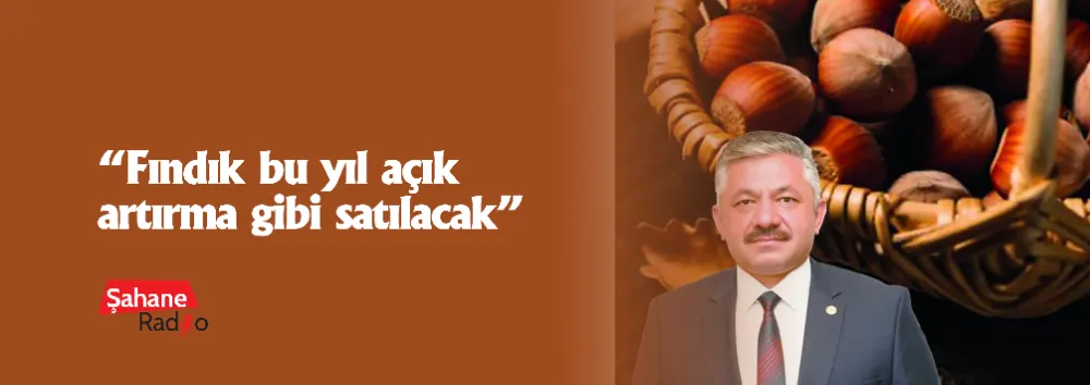 “Fındık bu yıl açık artırma gibi satılacak”